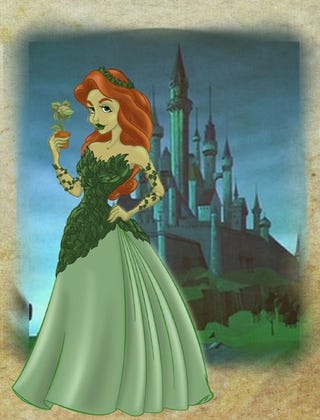Gotham City's Sirens, reimagined as Disney Princesses