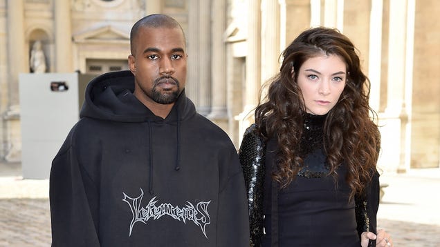 Goth Teens Lorde and Kanye West Are Thrilled to Be at the Dior Show