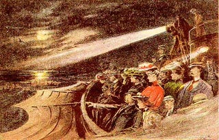 In 1901, you could pay 50 cents to ride an airship to the Moon