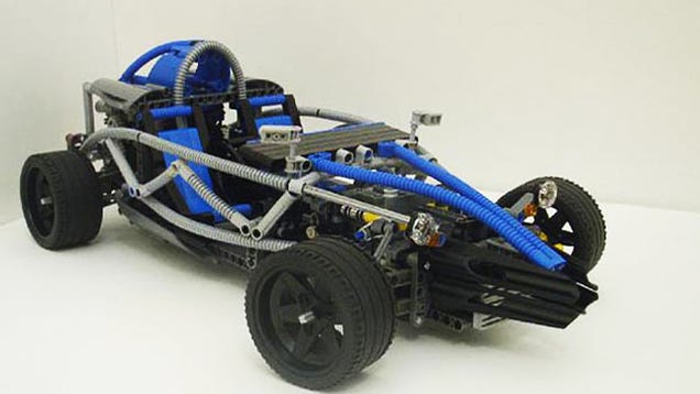 a car made out of legos