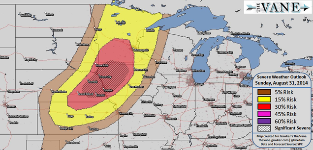 Dangerous Severe Weather Outbreak Possible in the Midwest on Sunday