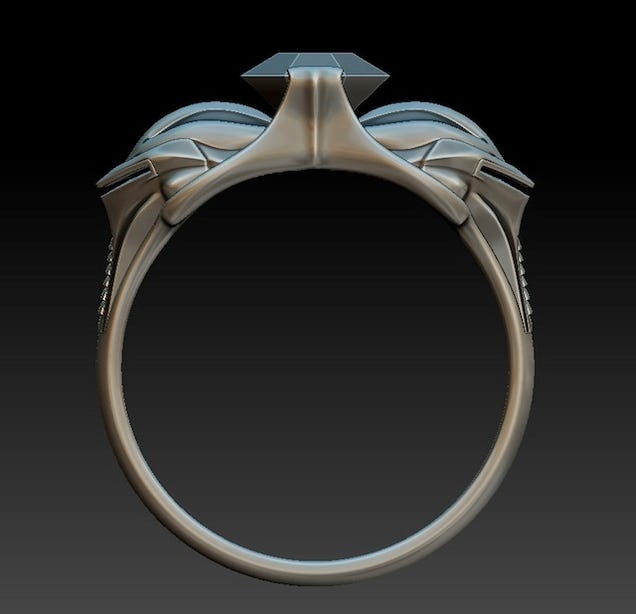 This Cylon engagement ring is frakking amazing