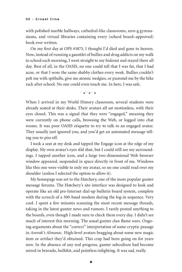Read the first two chapters of Ernest Cline's new novel, Ready Player One