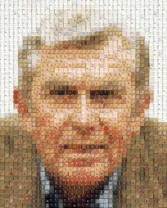 Watch as Dead Keyboards Become Portraits of Celebrities