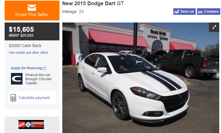 You Can Get A Dodge Dart For Up To $10,000 Off MSRP