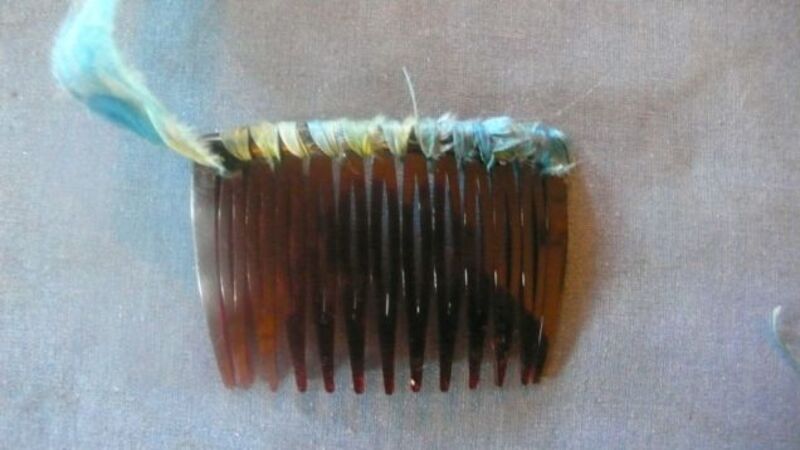 How To Make A Colorful Wrapped Hair Comb