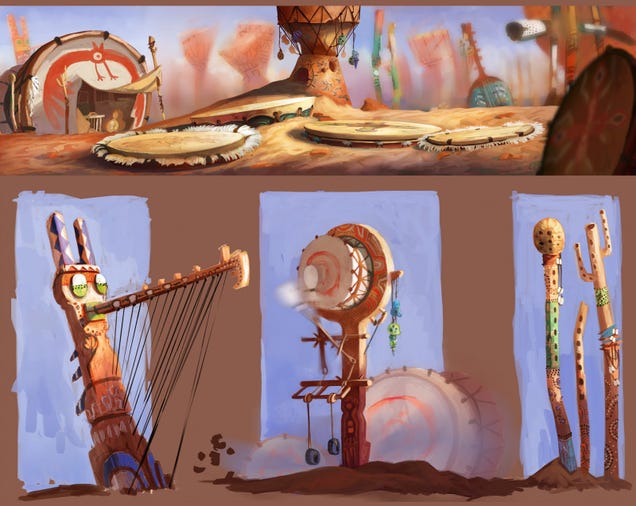 Drown Your Eyeballs in Rayman: Origins' Gorgeous Concept Art