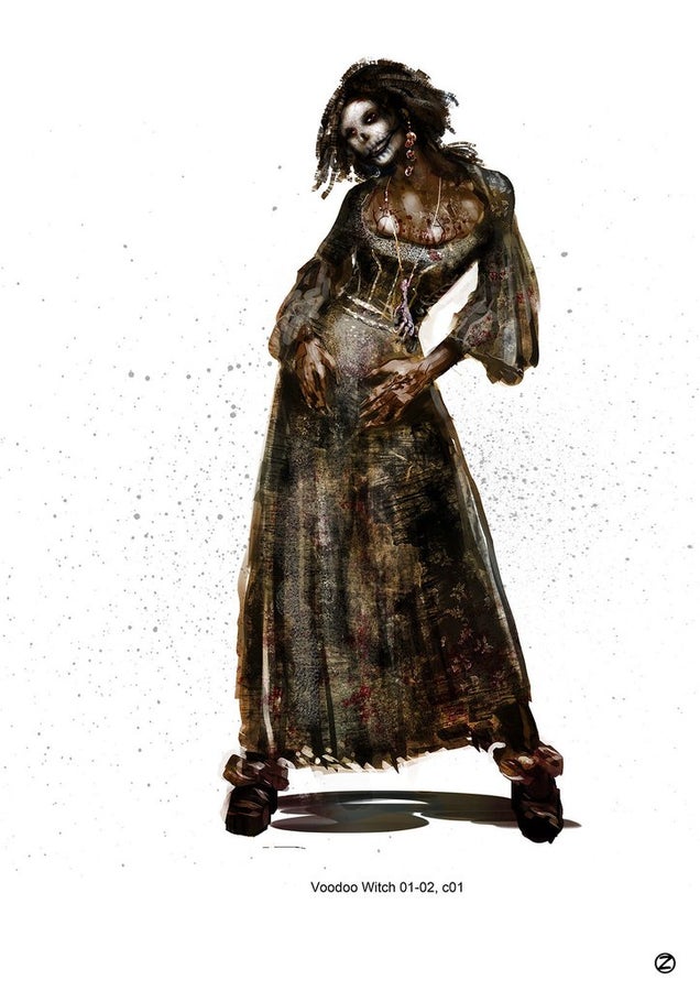The grotesque witch concept art from Hansel & Gretel will probably turn you on