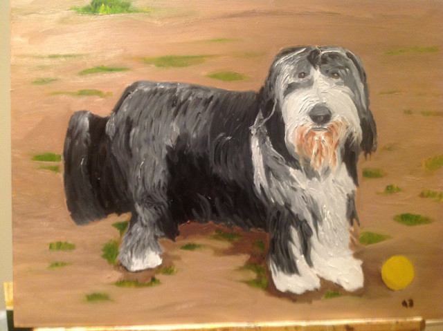 A Watermelon, a Golf Course, a Horse, and Monstrous Dogs: 12 New Paintings from George W. Bush