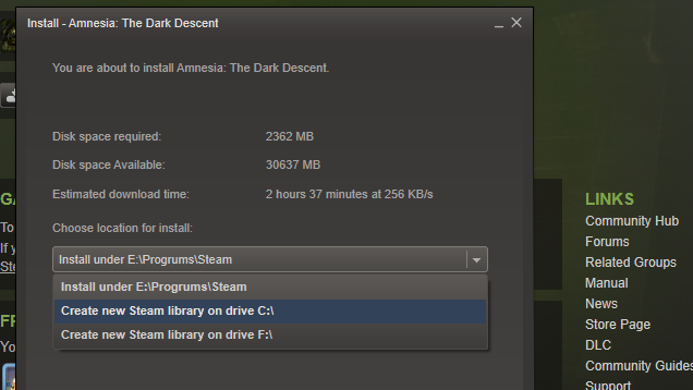 Steam Now Allows You to Preload Games to Any Folder