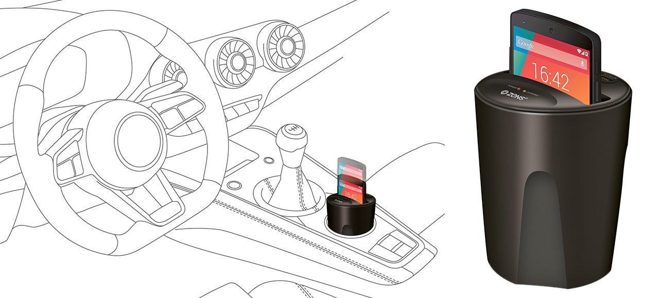Turn Your Car&#39;s Cupholders Into a Wireless Smartphone Charger