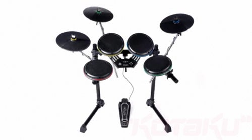 First Look At Rock Band 2 S Premium Drum Kit