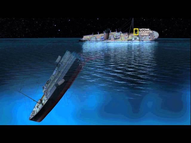 Lego Titanic Sinking In