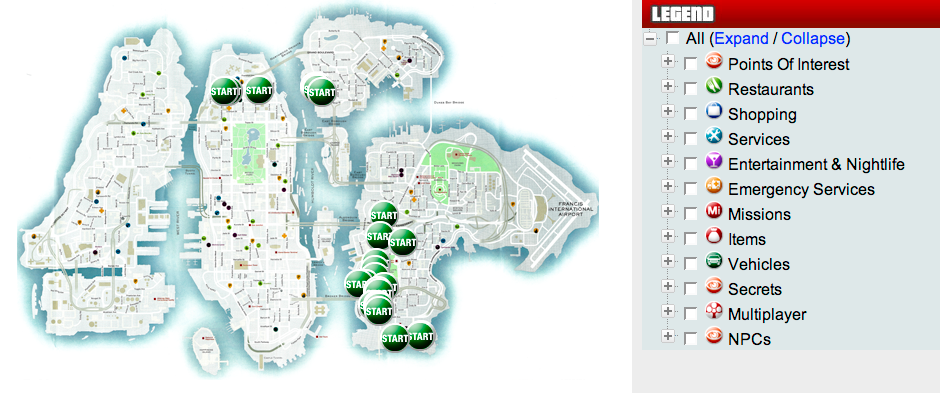 gta 4 map