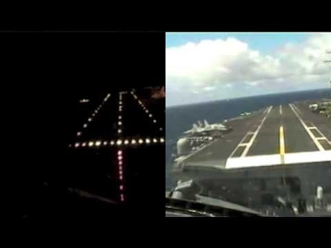 Night Vs Day Aircraft Carrier Landings In One Harrowing Video