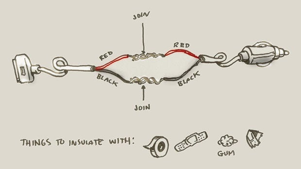 How To Make A Quick And Dirty Emergency USB-To-Cigarette Lighter Socket