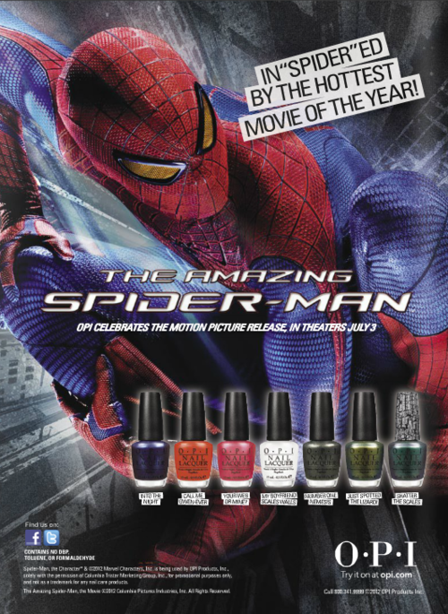 Amazing Spider-Man releases "My Boyfriend Scales Walls" nail polish color. Oof.