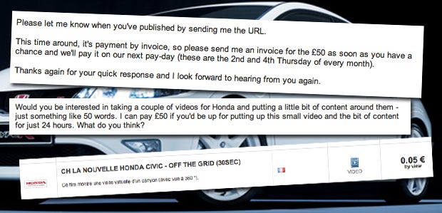 How Honda Pays Bloggers To Write About Their Cars