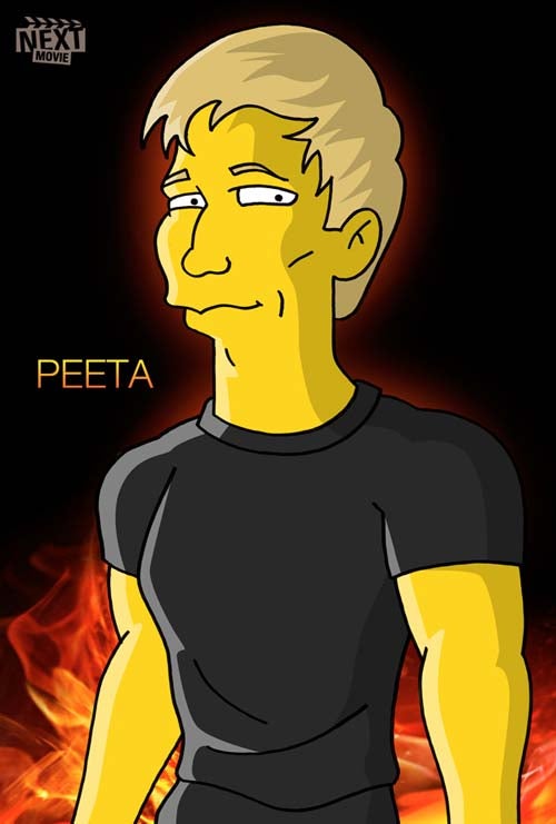The Hunger Games stars get their inevitable (and awesome) Simpsons makeover