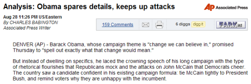 AP Watched Different Speech Last Night