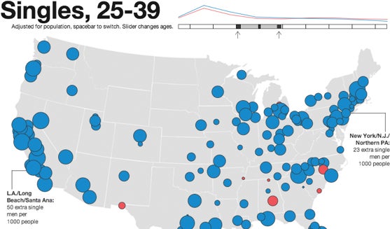 Corrected Singles Map Means Ladies Get to Have Standards Again