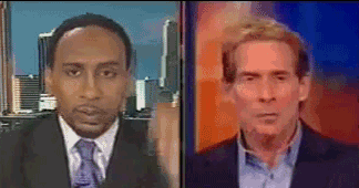 Sun Shines On The Dog's Ass That Is Stephen A. Smith, As Technical Glitch Renders Him Unable To Hear Skip Bayless