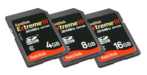 Sandisk Exreme III SDHC Cards Blaze Along at 30MBps, 50% Faster than Before