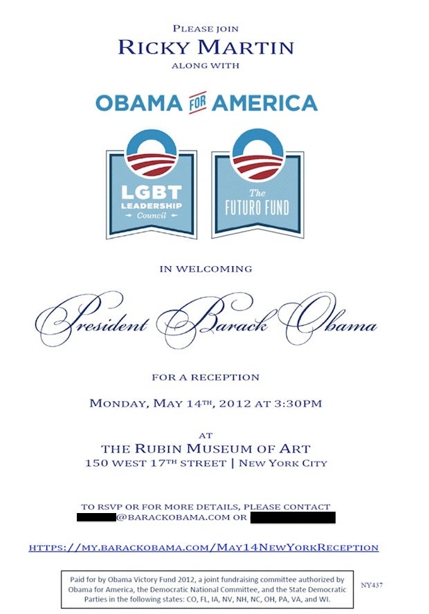 A Picture With the First Gay President Will Run You $15,000