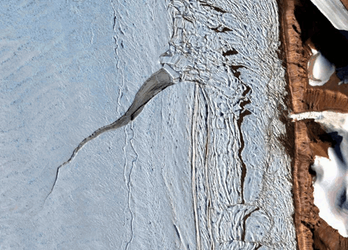 Watch the Petermann Crack Get Bigger