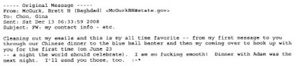 E-Mails Show Wall Street Journal Iraq Reporter Was Sleeping With Obama's Nominee for Ambassador to Iraq