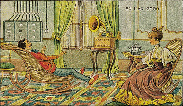 Visions of the year 2000 by 20th century French artist are half hilariously wrong, half weirdly prescient