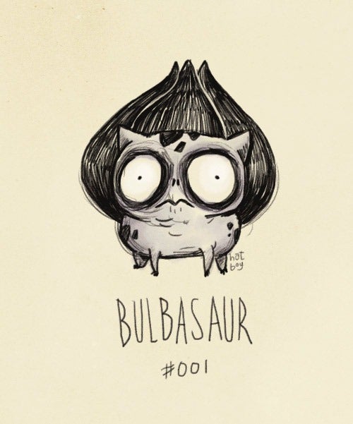 Pokémon, in the style of Tim Burton
