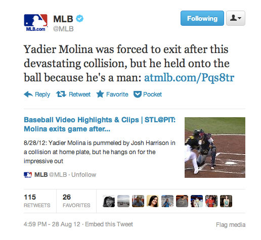 Yadier Molina Held Onto This Ball Like "A Man," According To Suddenly Unpopular MLB Employee