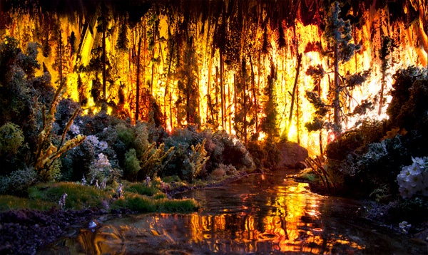 This stunning underwater scene is made of wax, jelly beans, and toothpaste