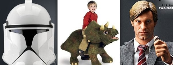 Don Your Clone Wars Helmet And Ride A Cyborg Dino to Fight Harvey Dent's Gross Face