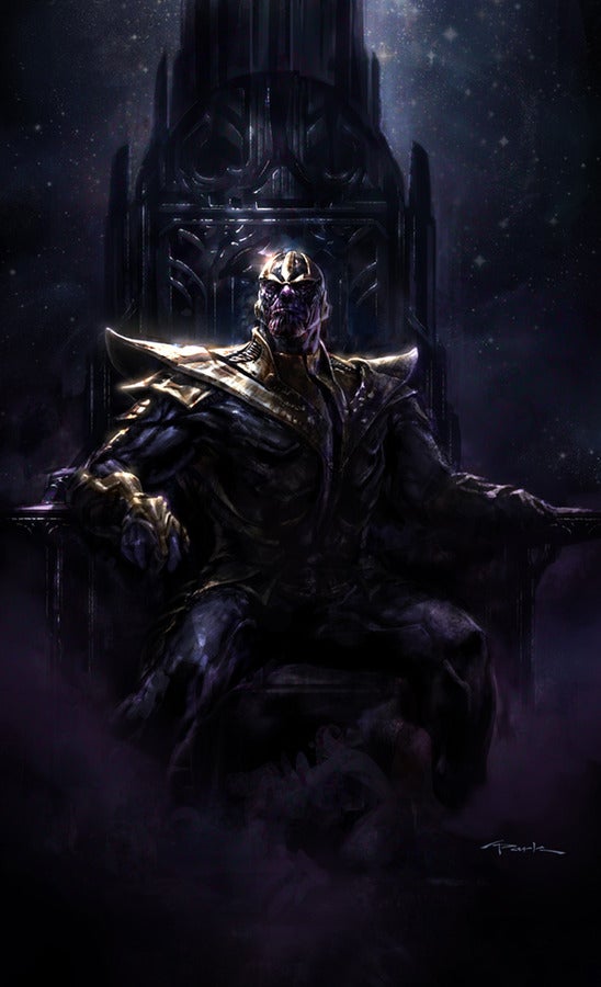 Insane collection of Avengers concept art shows Thanos in action