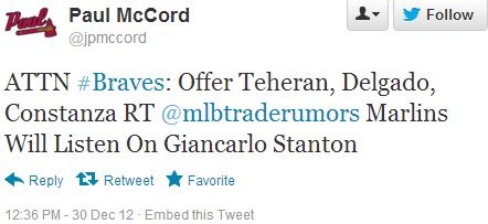 Here's A 29-Team Roundup Of Fans' Dumbest Giancarlo Stanton Trade Proposals