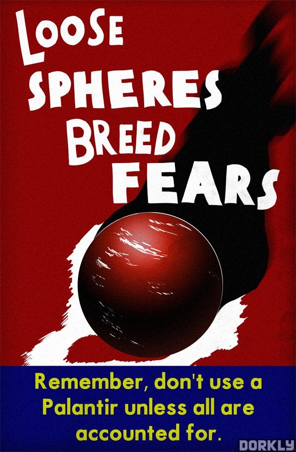 Hobbit PSA posters warn this is your brain on the ring