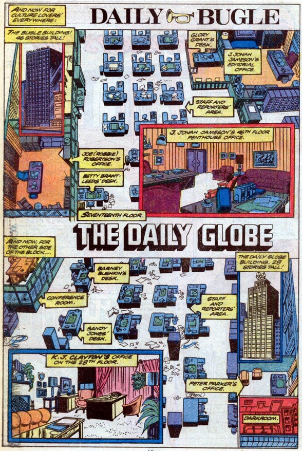 Vintage Spider-Man maps lay out the geography of Peter Parker's life