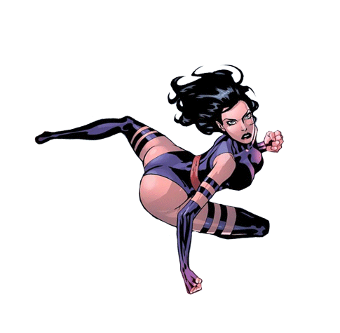 Psylocke's spread-eagle monologue gets the GIF treatment
