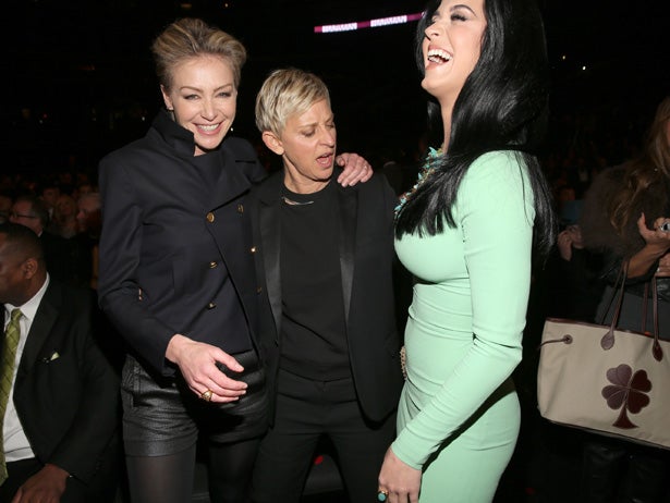 Forget What You Heard: Ellen Staring at Katy Perry's Boobs Is the Only Grammy Moment Worth Revisiting
