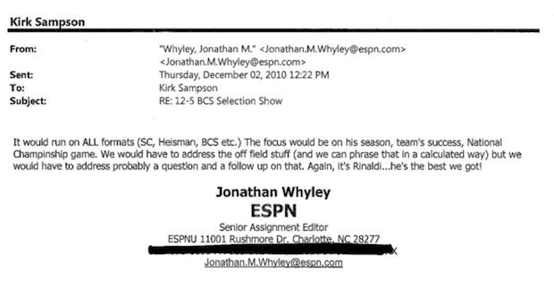 "Am I Sick? Are We All Sick?": Overwrought Things The Media Wrote To Auburn's PR Guy During Cam Newton's Wild 2010 Season