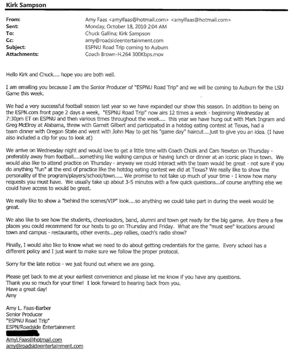 "Am I Sick? Are We All Sick?": Overwrought Things The Media Wrote To Auburn's PR Guy During Cam Newton's Wild 2010 Season