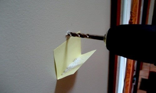 Use a Post-It Note for Easy Post-Drilling Cleanup