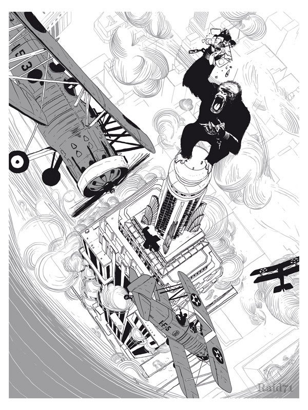 Celebrate the destruction of New York City with this crazy giant monster art