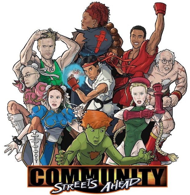 The Cast of Community Goes All Street Fighter