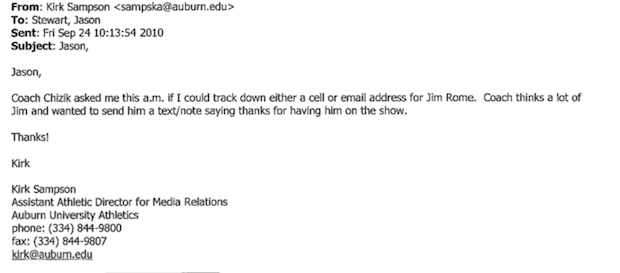 "Am I Sick? Are We All Sick?": Overwrought Things The Media Wrote To Auburn's PR Guy During Cam Newton's Wild 2010 Season