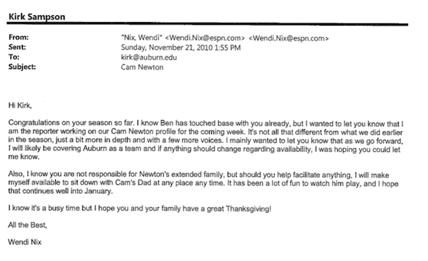 "Am I Sick? Are We All Sick?": Overwrought Things The Media Wrote To Auburn's PR Guy During Cam Newton's Wild 2010 Season