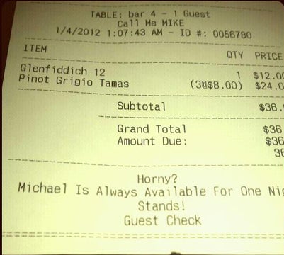 The Horny Waiter and Other Racist, Insulting, and Bizarre Fast Food Receipts