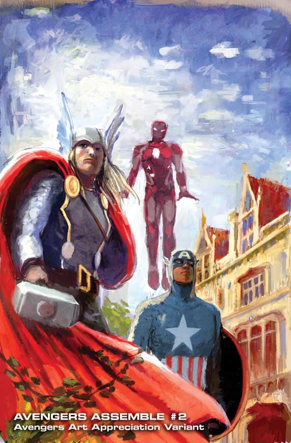 Avengers fine art covers present The Hulk à la Michelangelo and Al Hirschfeld